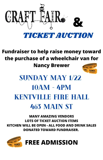 Poster for Craft Fair/Ticket Auction 