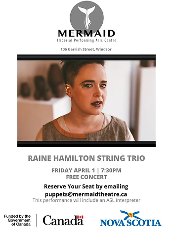 Poster for Raine Hamilton String Trio
