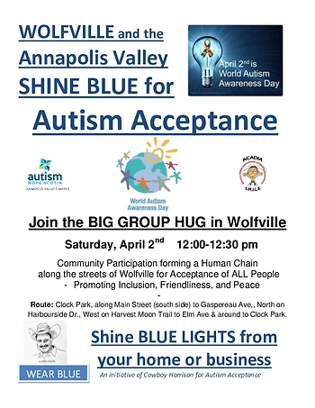 Poster for Shine Blue for Autism Acceptance