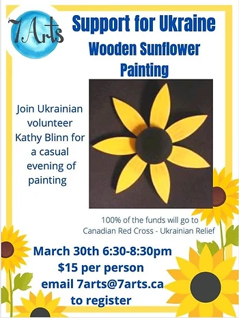 Poster for Sunflowers Painting for Ukraine