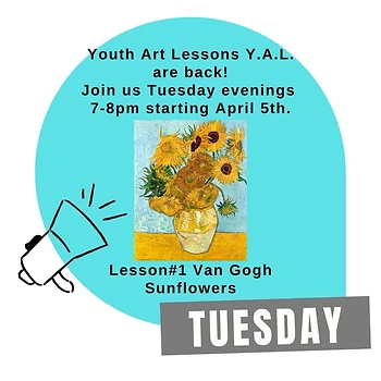 Poster for Youth Art Lessons
