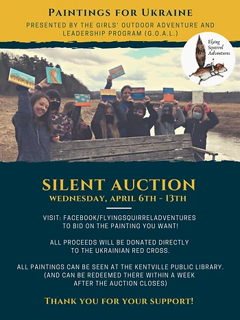 Poster for Paintings for Ukraine: A Silent Auction