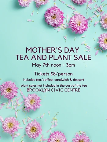 Poster for Mother's Day Tea & Plant Sale