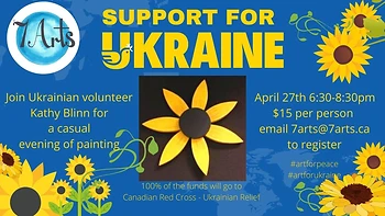 Poster for Sunflowers Painting for Ukraine