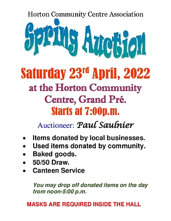 Poster for Spring Auction