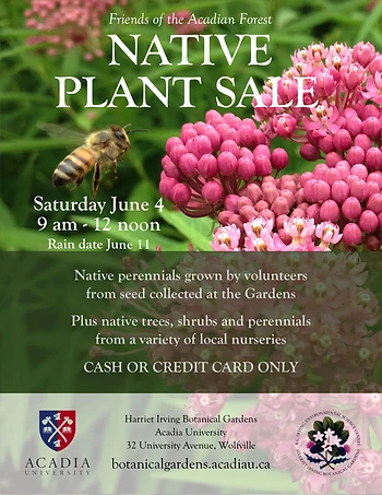 Poster for Native Plant Sale
