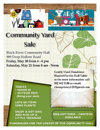 Poster for Community Yard Sale