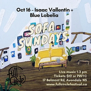Poster for Sofa Sundays: Isaac Vallentin + Blue Lobelia