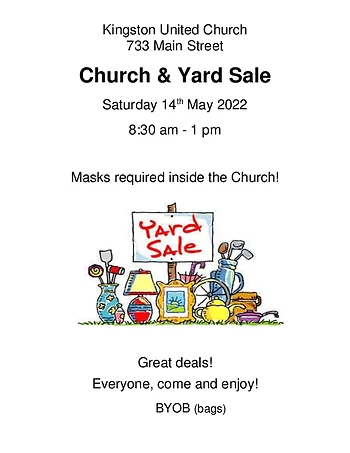 Poster for Church & Yard Sale