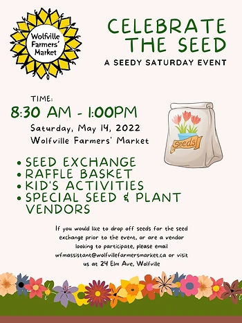 Poster for Seedy Saturday and Garden Event