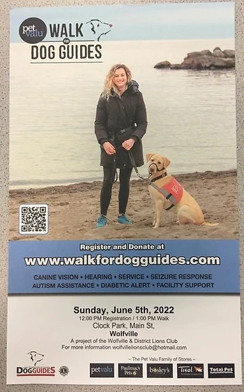 Poster for Walk for Guide Dogs