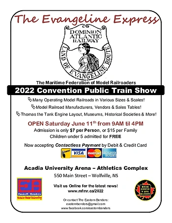 Poster for Evangeline Express Model Train Show