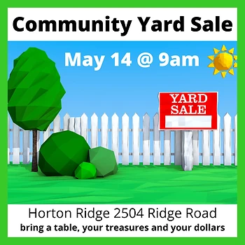 Poster for Community Yard Sale