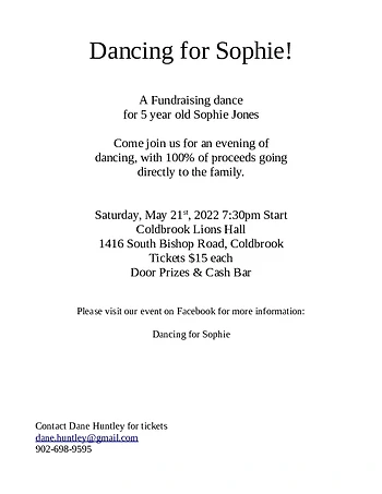 Poster for Dancing For Sophie