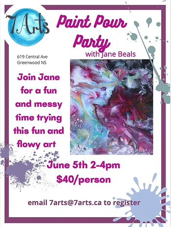 Poster for Paint Pour Party