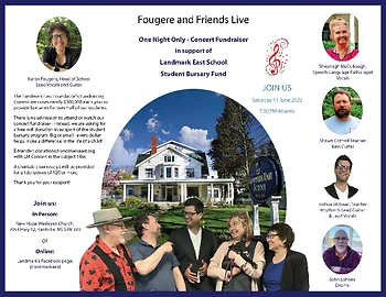 Poster for Landmark East Fundraising Concert