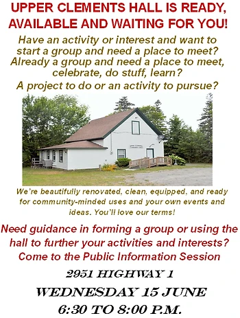 Poster for Public Info Session