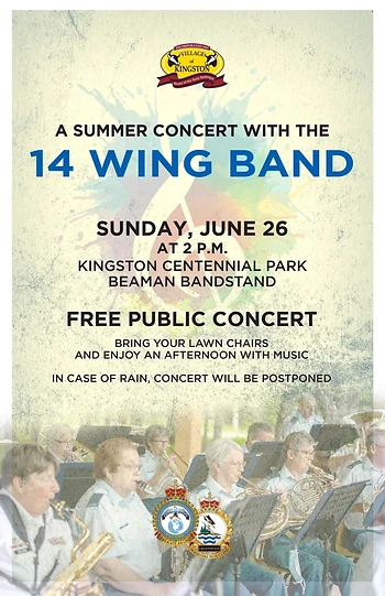 Poster for 14 Wing Band Summer Concert