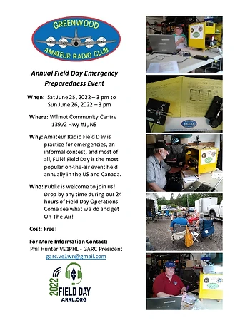 Poster for Amateur Radio Field Day