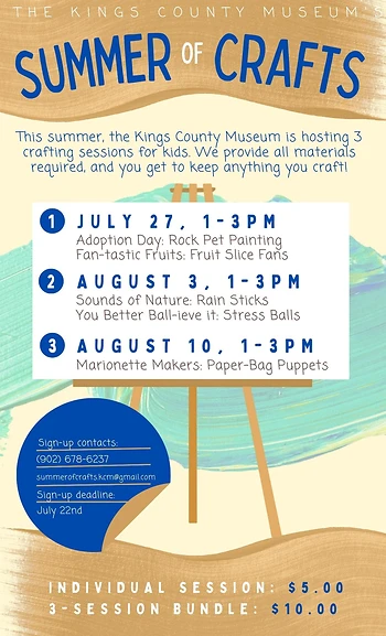 Poster for Summer of Crafts