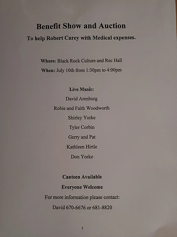 Poster for Benefit Show and Auction  