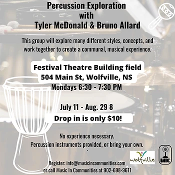 Poster for Percussion Exploration