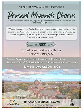 Poster for Present Moments Chorus