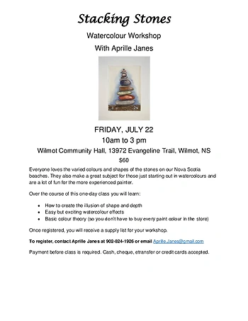Poster for Watercolour Workshop