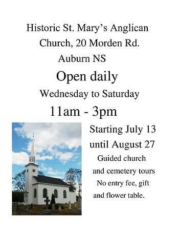 Poster for Open Church Historic St. Mary's