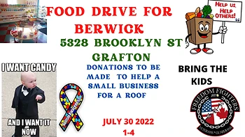 Poster for Food Bank Drive
