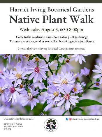 Poster for Native Plant Walk
