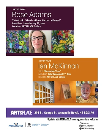 Poster for Artist Talk Ian McKinnon