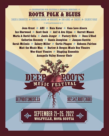 Poster for Deep Roots Music Festival Mainstage