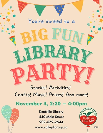 Poster for Big Fun Library Party
