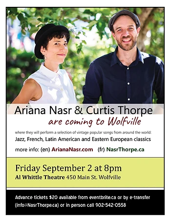 Poster for Ariana Nasr & Curtis Thorpe