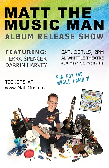 Poster for Matt the Music Man Album Release Show