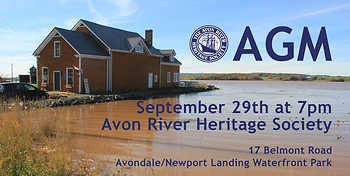 Poster for AGM Avon River Heritage Society