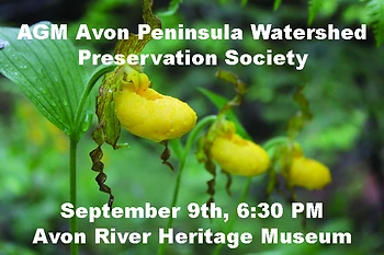 Poster for AGM Avon Peninsula Watershed Preservation Society