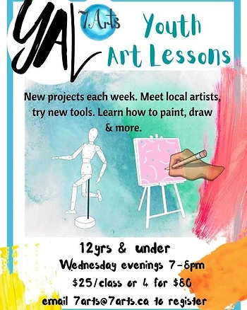 Poster for Youth Art Lessons