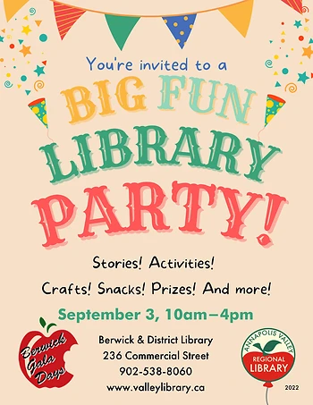 Poster for Big Fun Library Party: Gala Days Celebrations