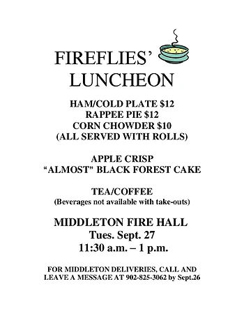 Poster for Fireflies Luncheon