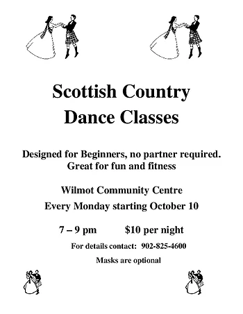 Poster for Scottish Country Dancing