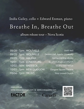 Poster for Breathe In, Breathe Out Album Release Tour