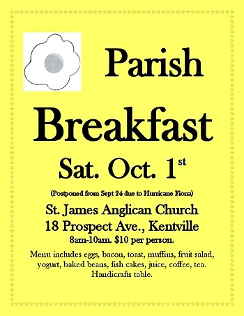 Poster for Parish Breakfast