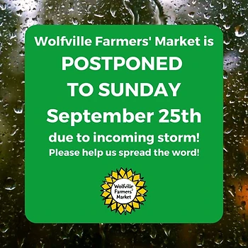 Poster for Wolfville Farmers' Market