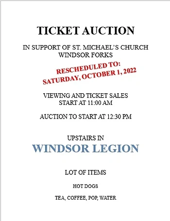 Poster for Ticket Auction
