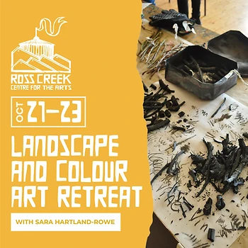 Poster for Landscape & Colour Art Retreat with Sara Hartland-Rowe