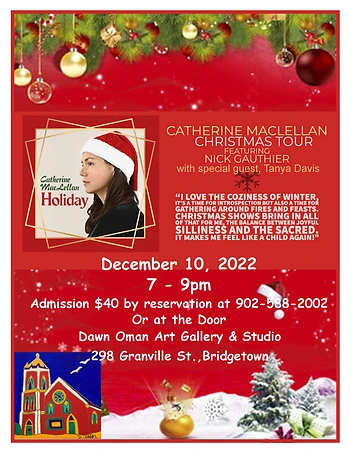 Poster for Catherine MacLellan with Special Guest Tanya Davis