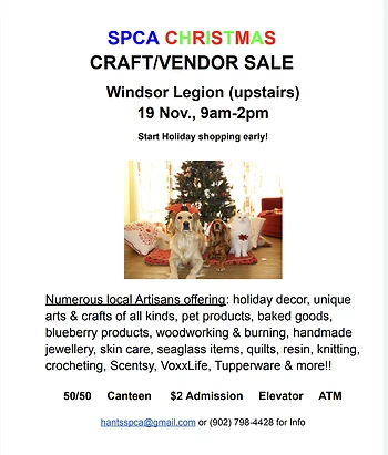 Poster for Christmas Craft/Vendor Sale