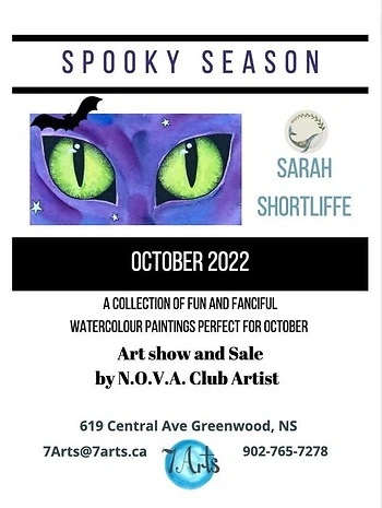 Poster for Spooky Season 7Arts Exhibit